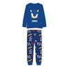 Pijama infantil azul de Sonic con camiseta de manga larga y pantalón estampado