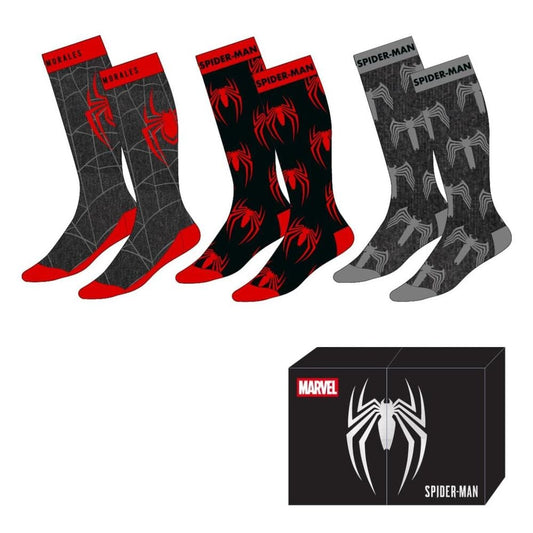 Set de tres pares de calcetines Spider-Man y Morales Marvel