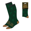 Calcetines de adulto Hobbit de El Señor de los Anillos en verde con hojas