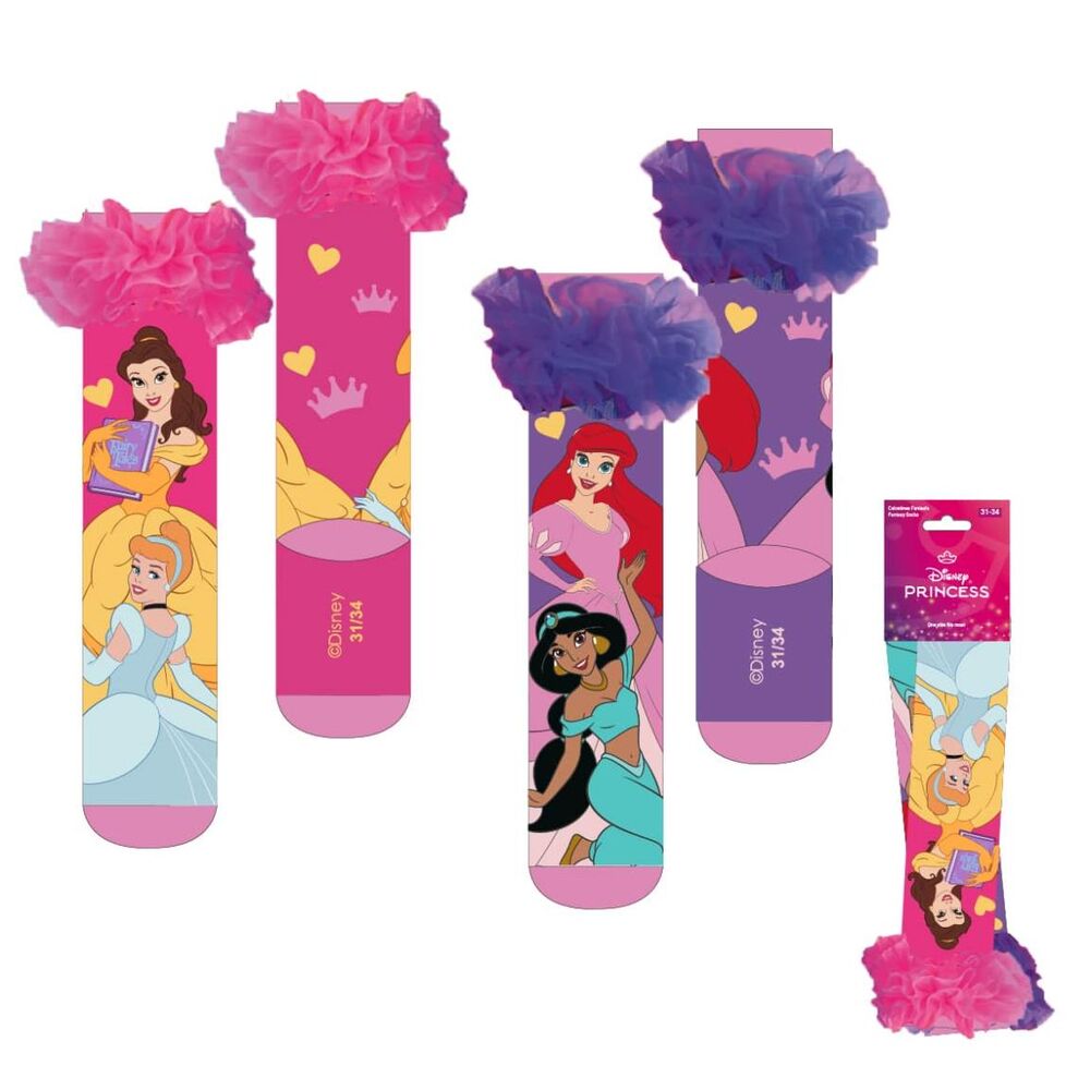 Calcetines surtidos Disney Princesas CERDÁ con estampados de princesas