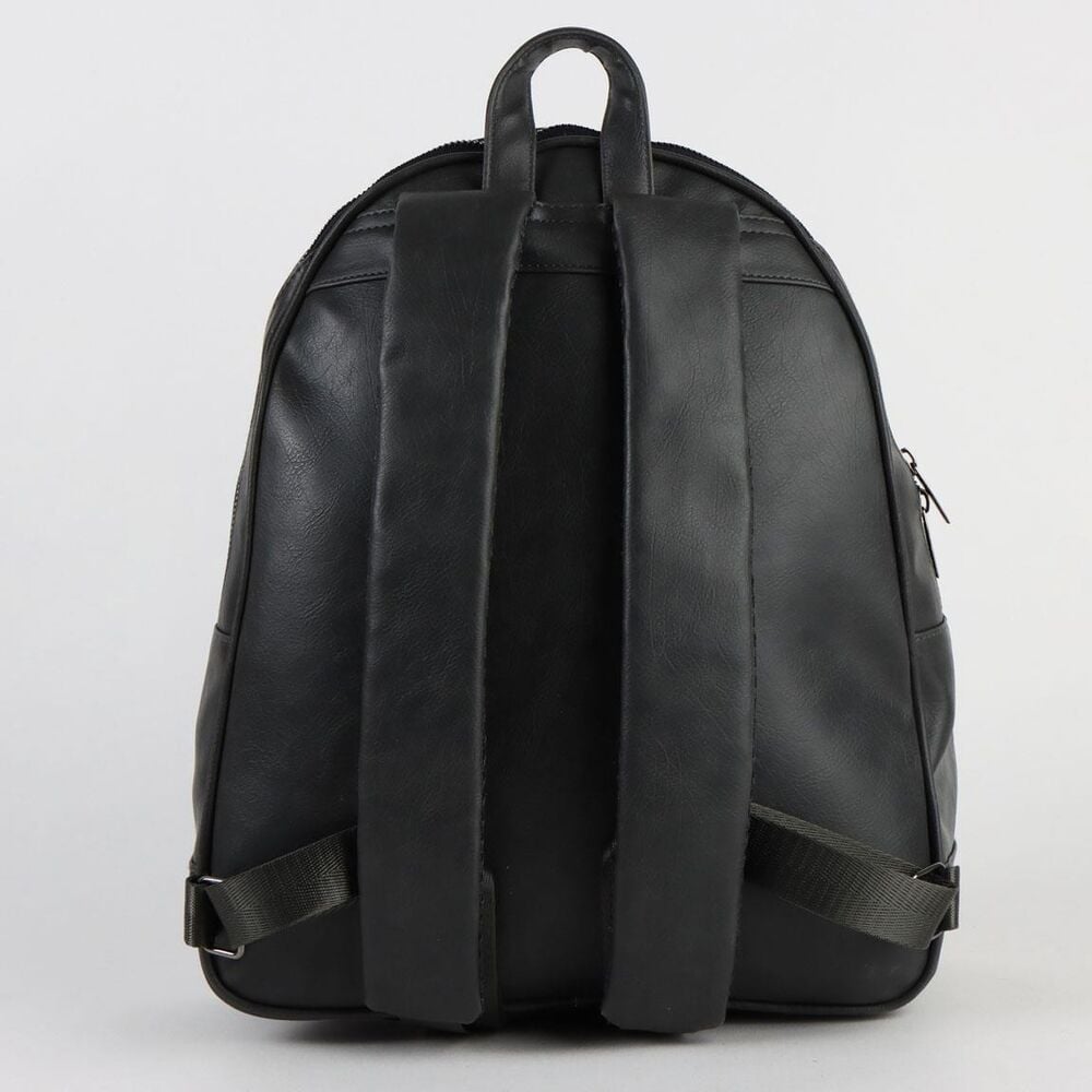 Mochila negra de El Señor de los Anillos con diseño frontal rúnico - 2
