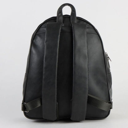 Mochila negra de El Señor de los Anillos con diseño frontal rúnico - 2