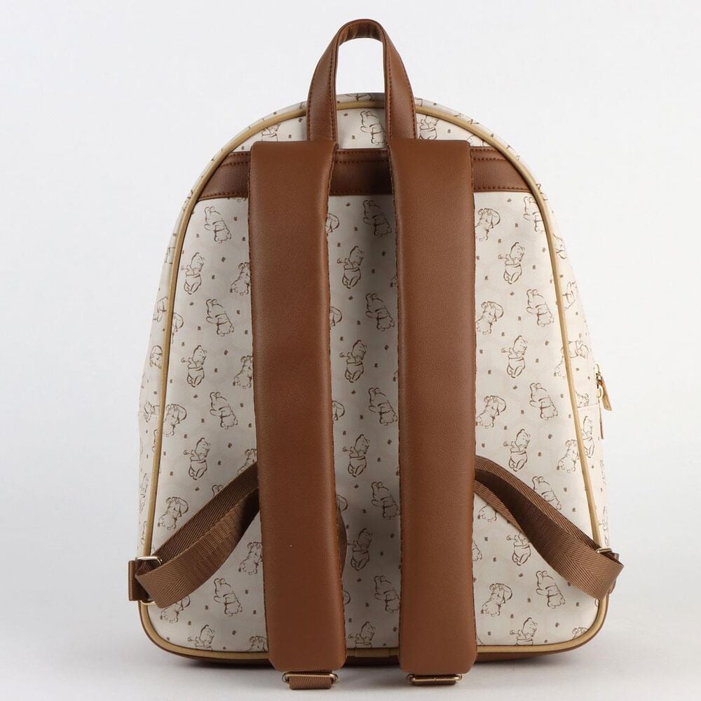 Mochila beige de Winnie the Pooh Disney con bolsillo frontal - 2
