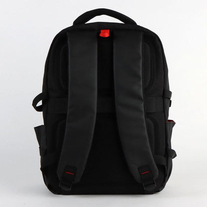 Mochila negra de Spider-Man Marvel con emblema de araña y bolsillo lateral - 2