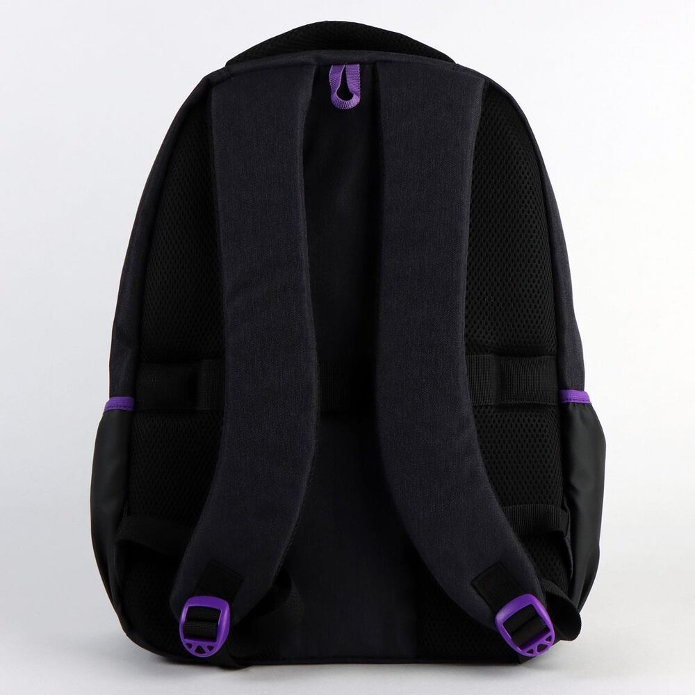Mochila negra CERDÁ de Masters of the Universe con detalles morados - 2