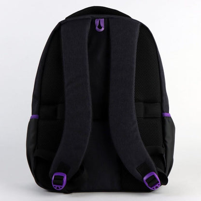 Mochila negra CERDÁ de Masters of the Universe con detalles morados - 2