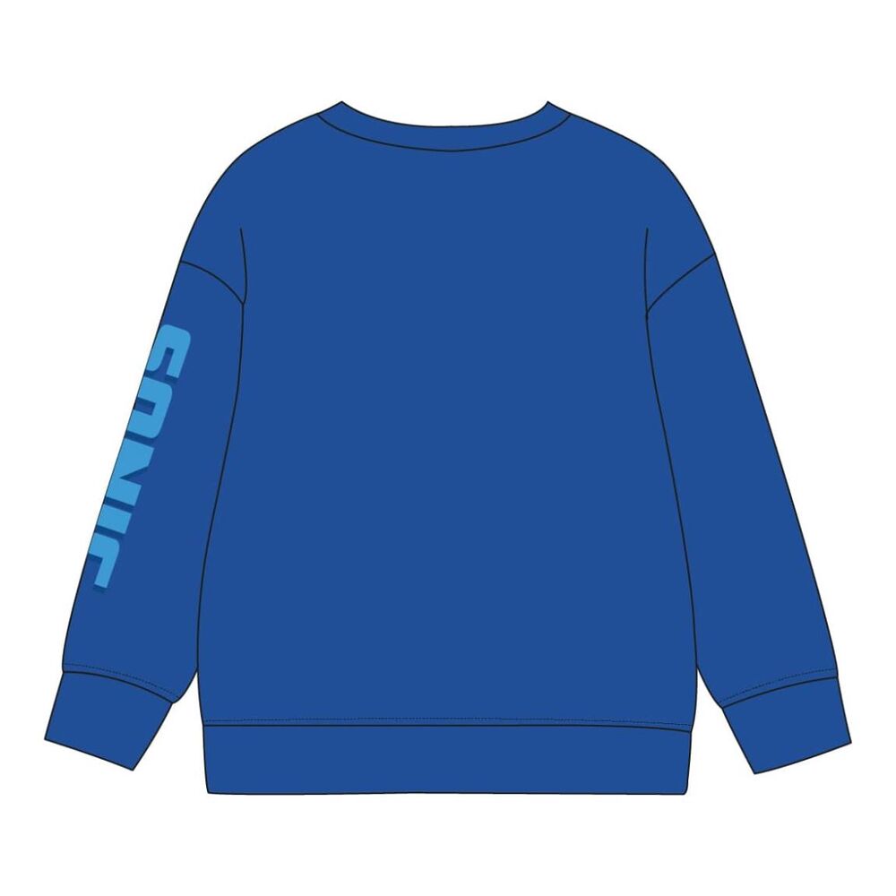 Sudadera infantil azul de Sonic the Hedgehog con estampado frontal - 2