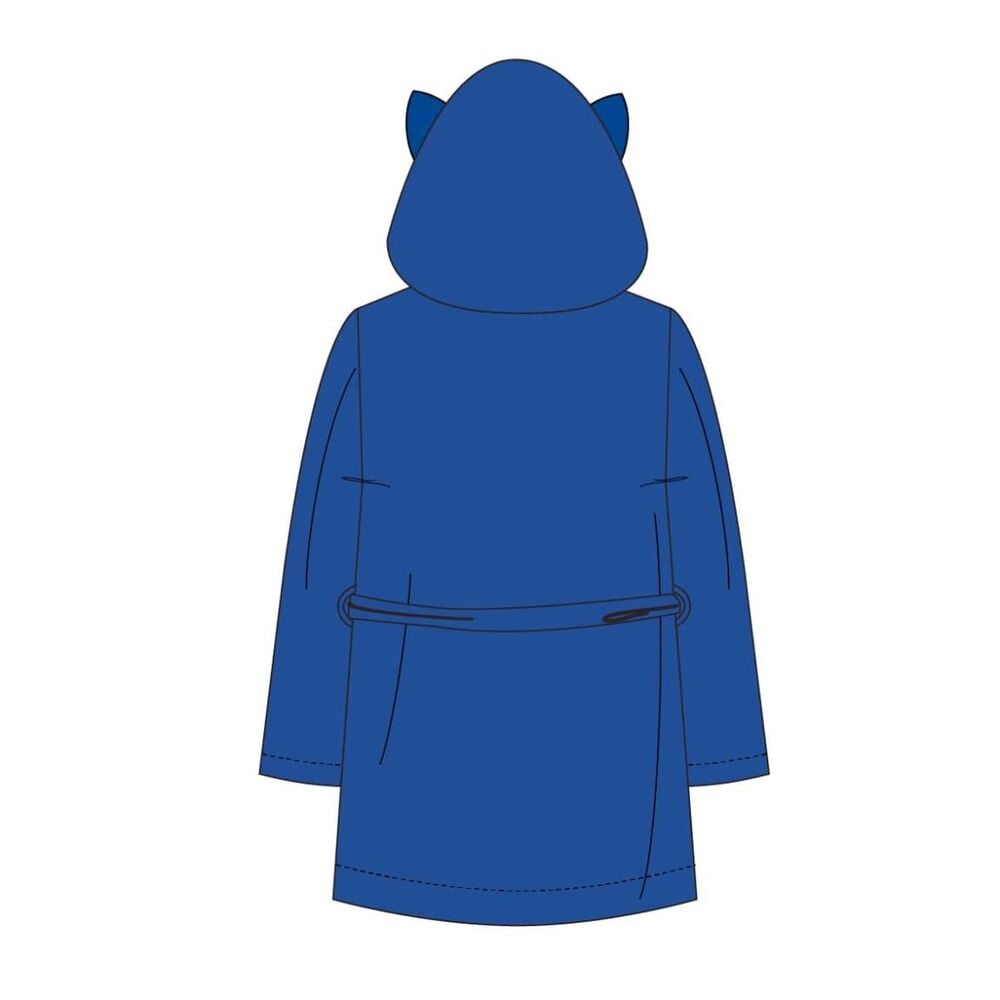 Bata infantil azul de Sonic the Hedgehog con capucha y bolsillos - 2