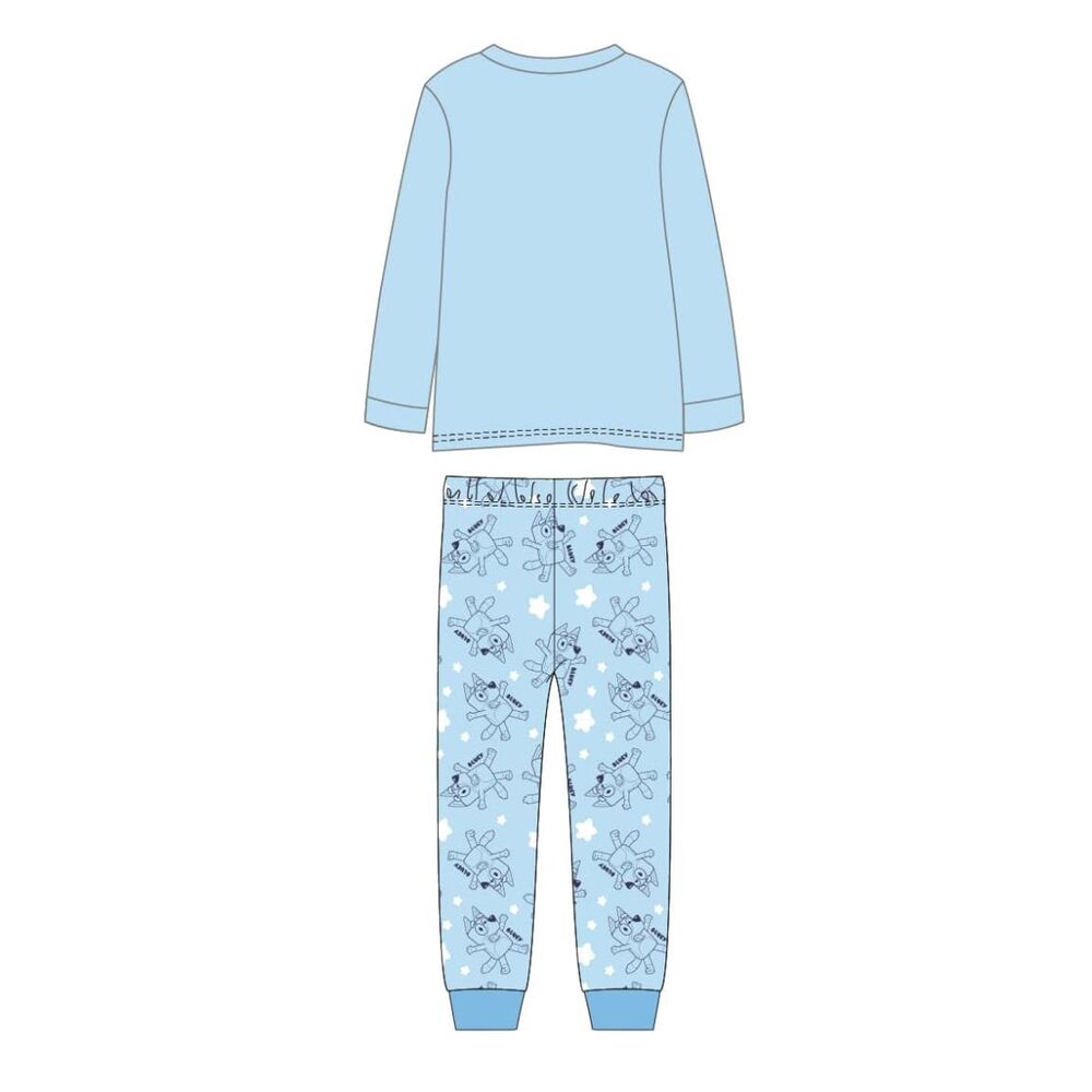 Pijama largo infantil de Bluey en azul claro - 2