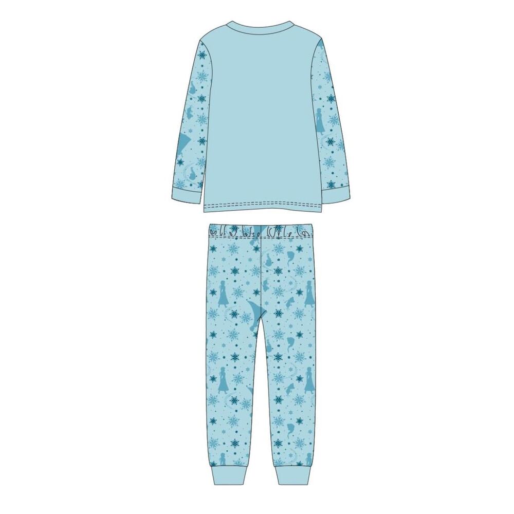 Pijama Frozen Disney azul de manga larga con Elsa - 2