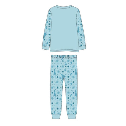 Pijama Frozen Disney azul de manga larga con Elsa - 2
