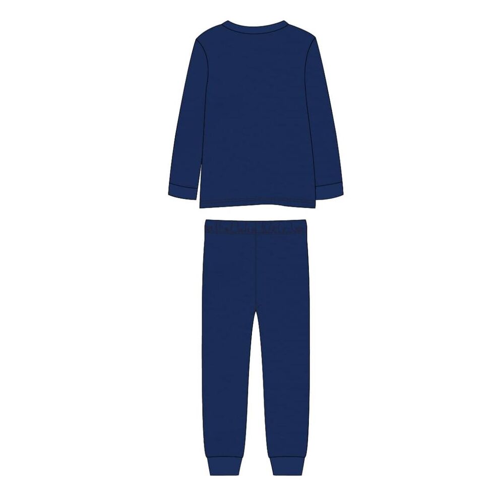 Pijama infantil Real Madrid azul marino y blanco de manga larga - 2