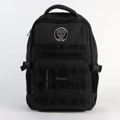 Mochila negra The Punisher Marvel CERDÁ con calavera frontal - 3