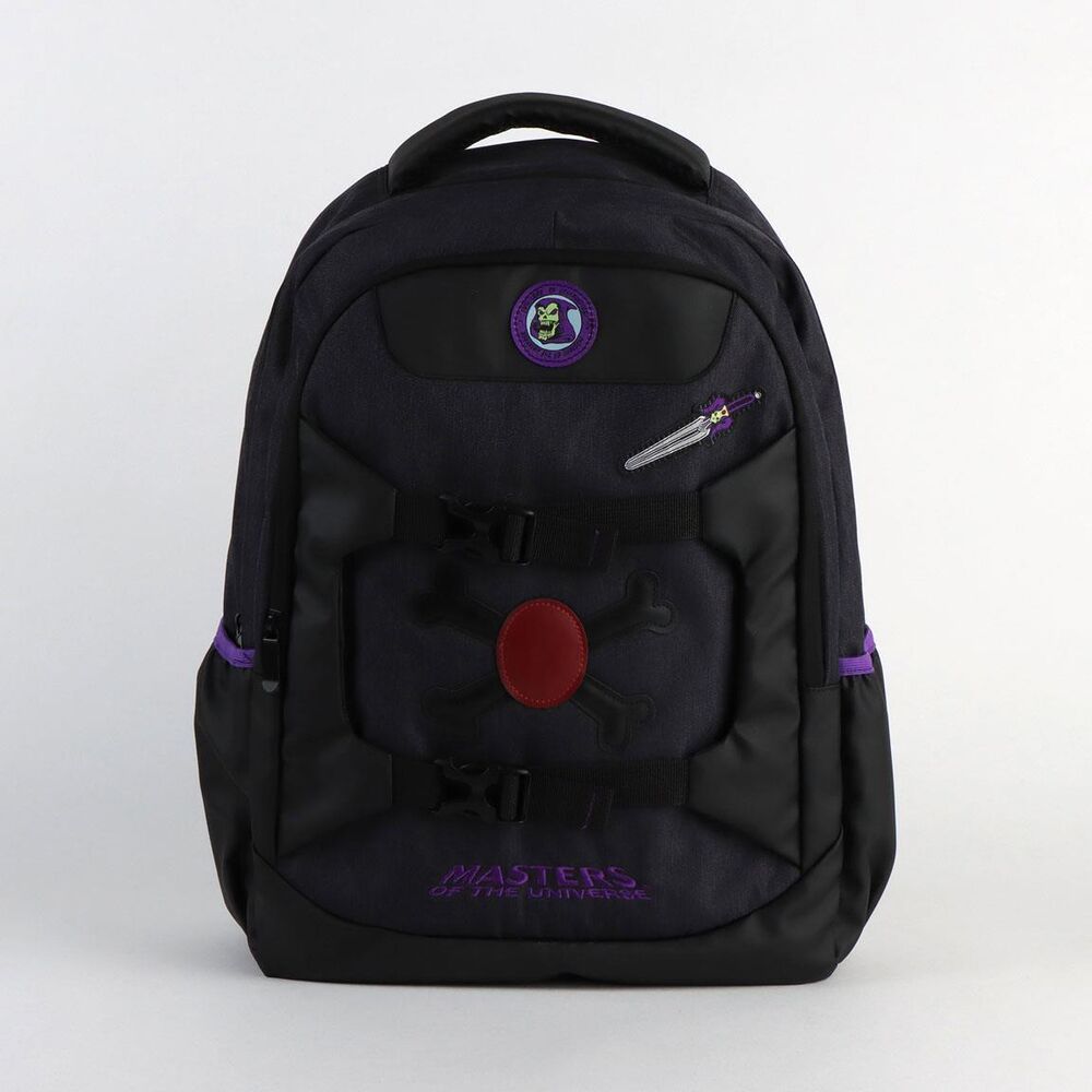 Mochila negra CERDÁ de Masters of the Universe con detalles morados - 3