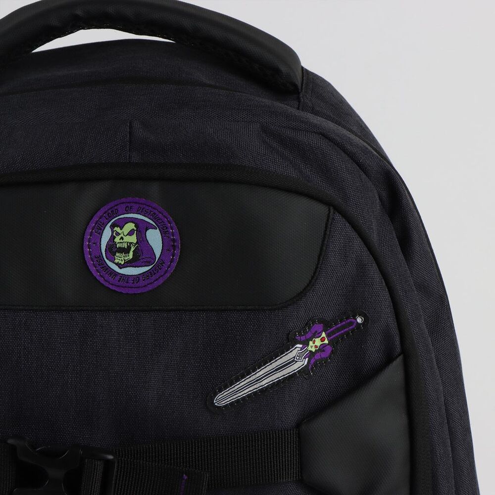 Mochila negra CERDÁ de Masters of the Universe con detalles morados - 5