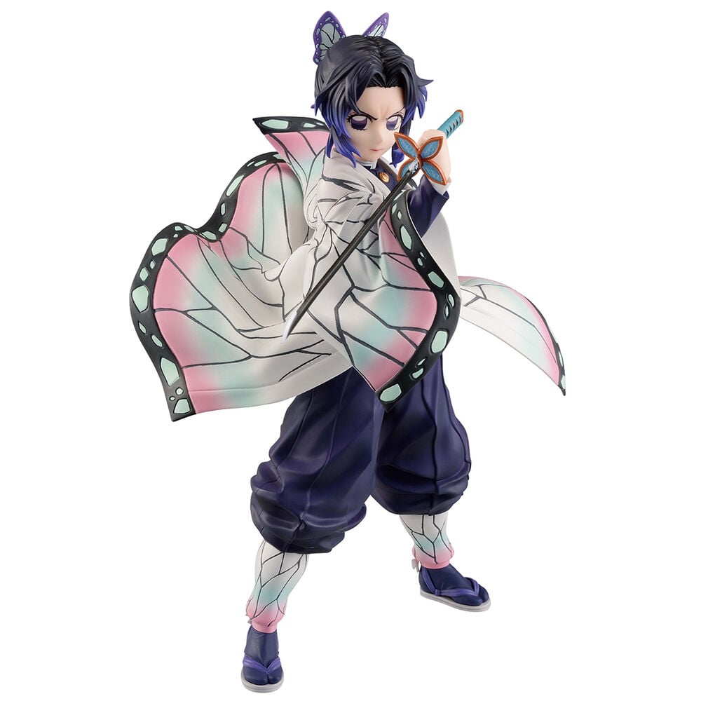 Figura Ichibansho de Shinobu Kocho con haori de mariposa y espada