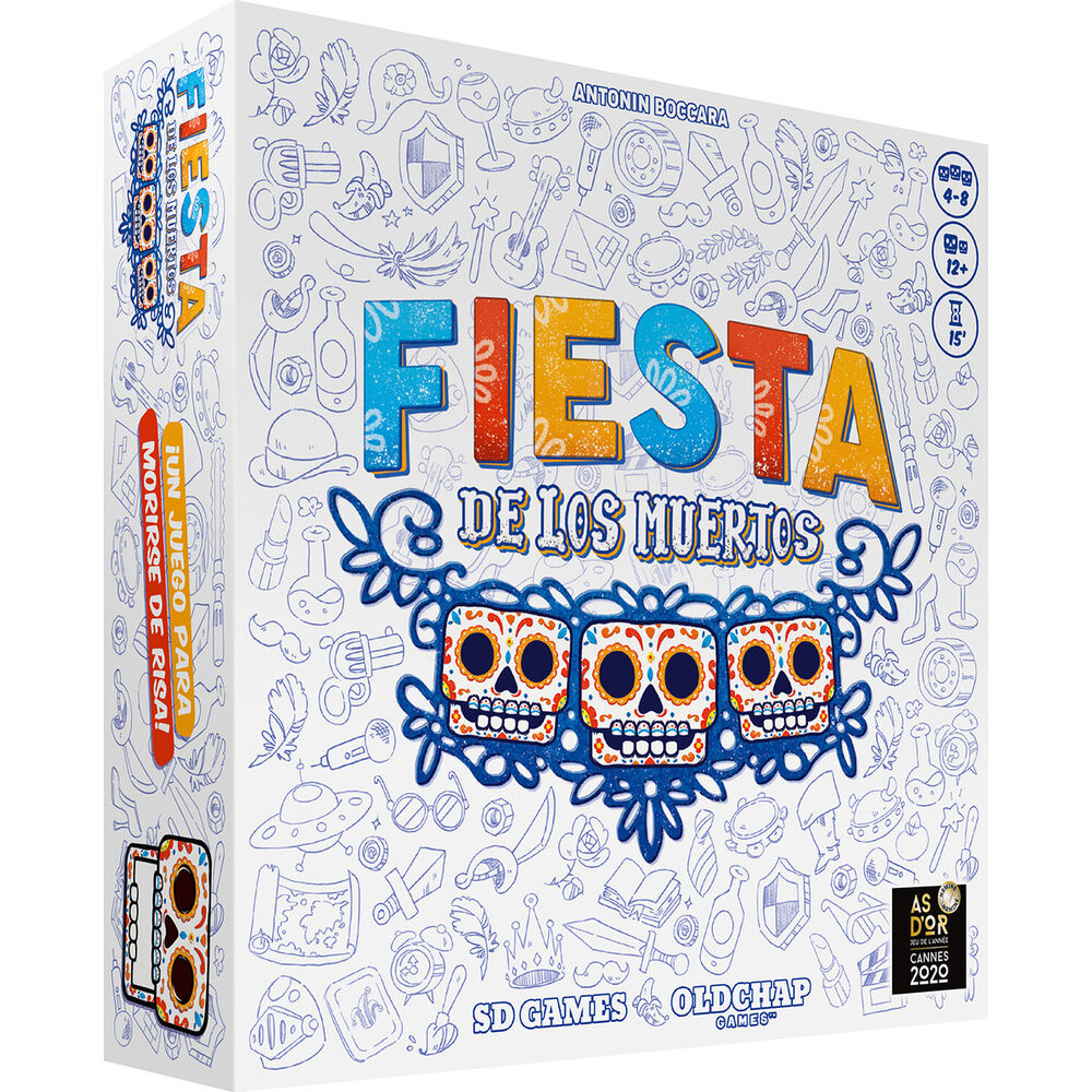 Caja del juego de mesa cooperativo Fiesta de los Muertos - 4