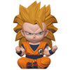Hucha figura de Son Goku Super Saiyan 3 sentado