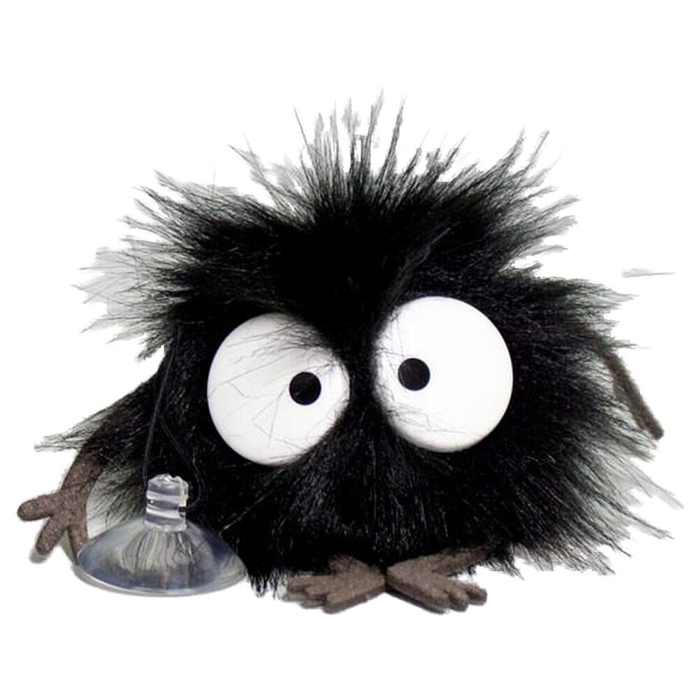 Peluche negro de Noiraude de El Viaje de Chihiro con ventosa