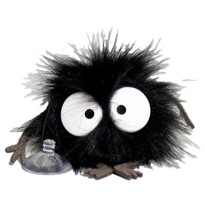 Peluche negro de Noiraude de El Viaje de Chihiro con ventosa