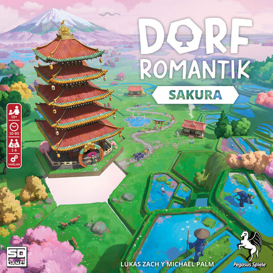 Caja de Dorfromantik: Sakura, juego de mesa ambientado en Japón - 2