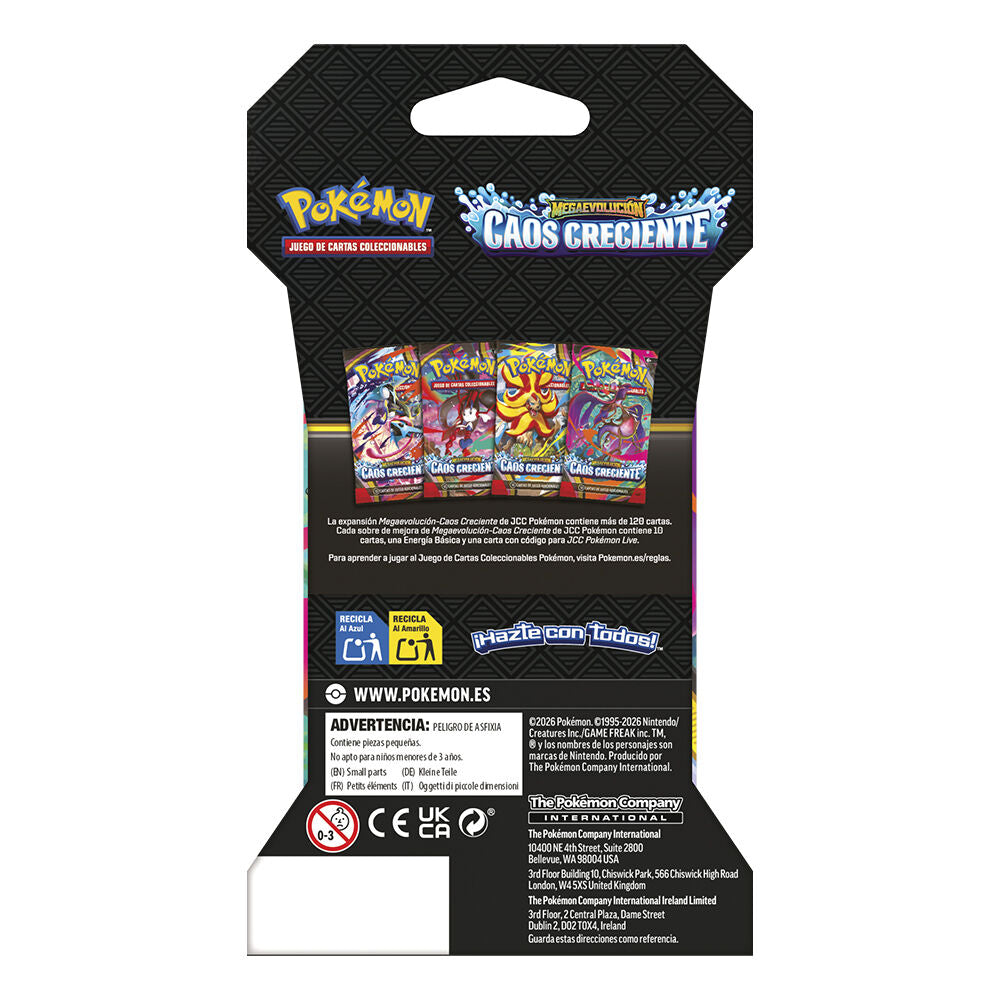 Sobre de cartas JCC Pokémon Caos Creciente Megaevolución en español - 4