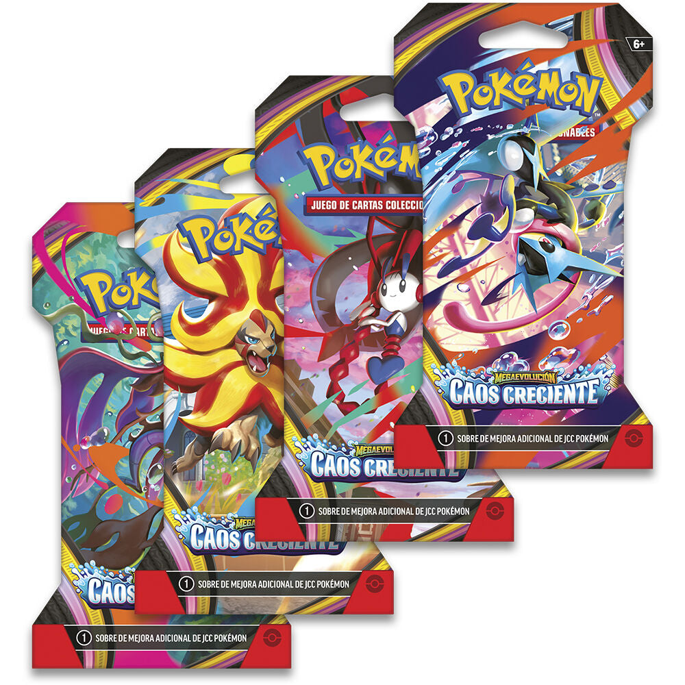 Sobre de cartas JCC Pokémon Caos Creciente Megaevolución en español - 7
