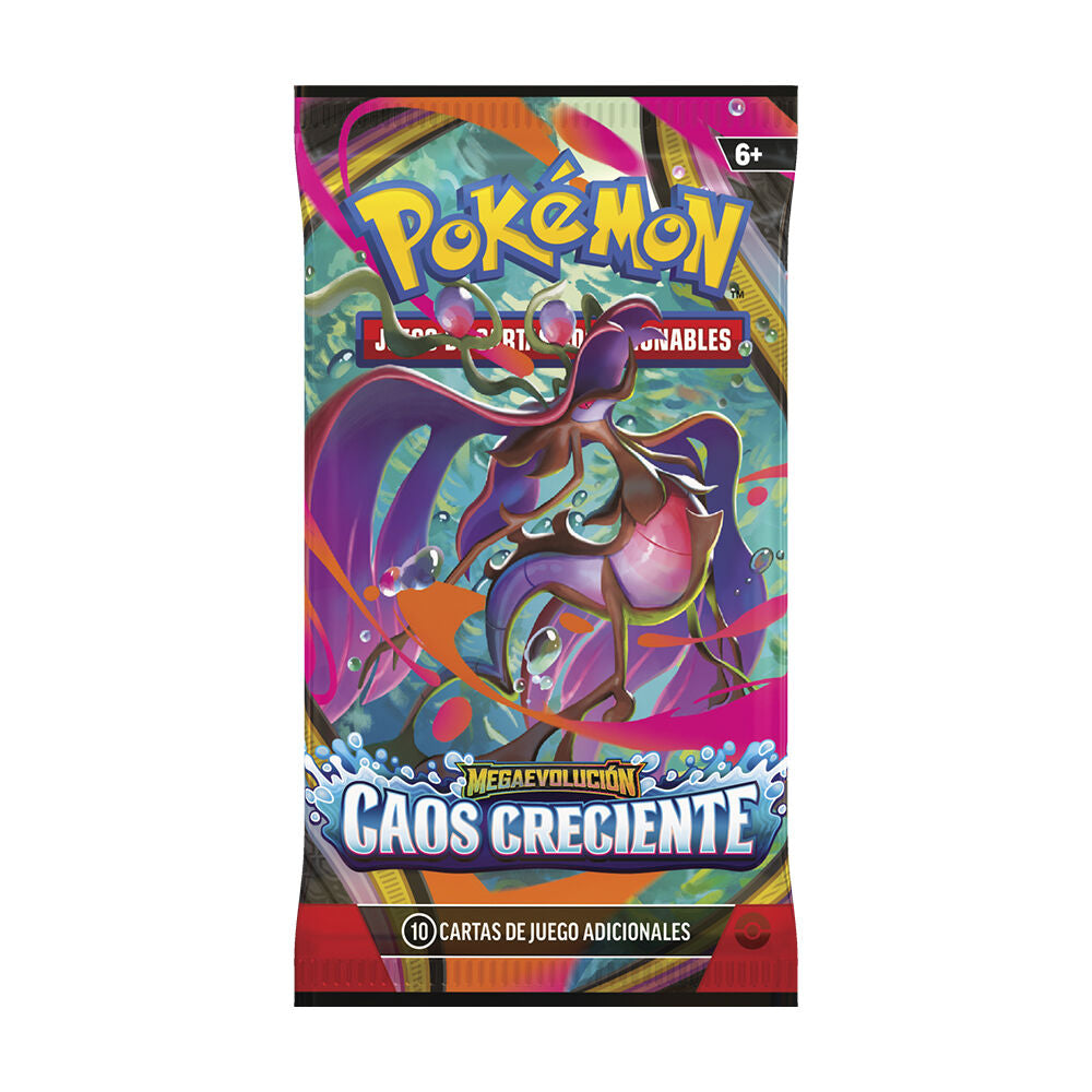 Sobre de cartas Pokémon JCC Mega Evolución Caos Creciente - 8