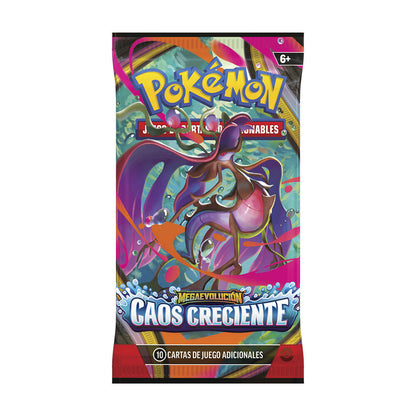 Sobre de cartas Pokémon JCC Mega Evolución Caos Creciente - 8