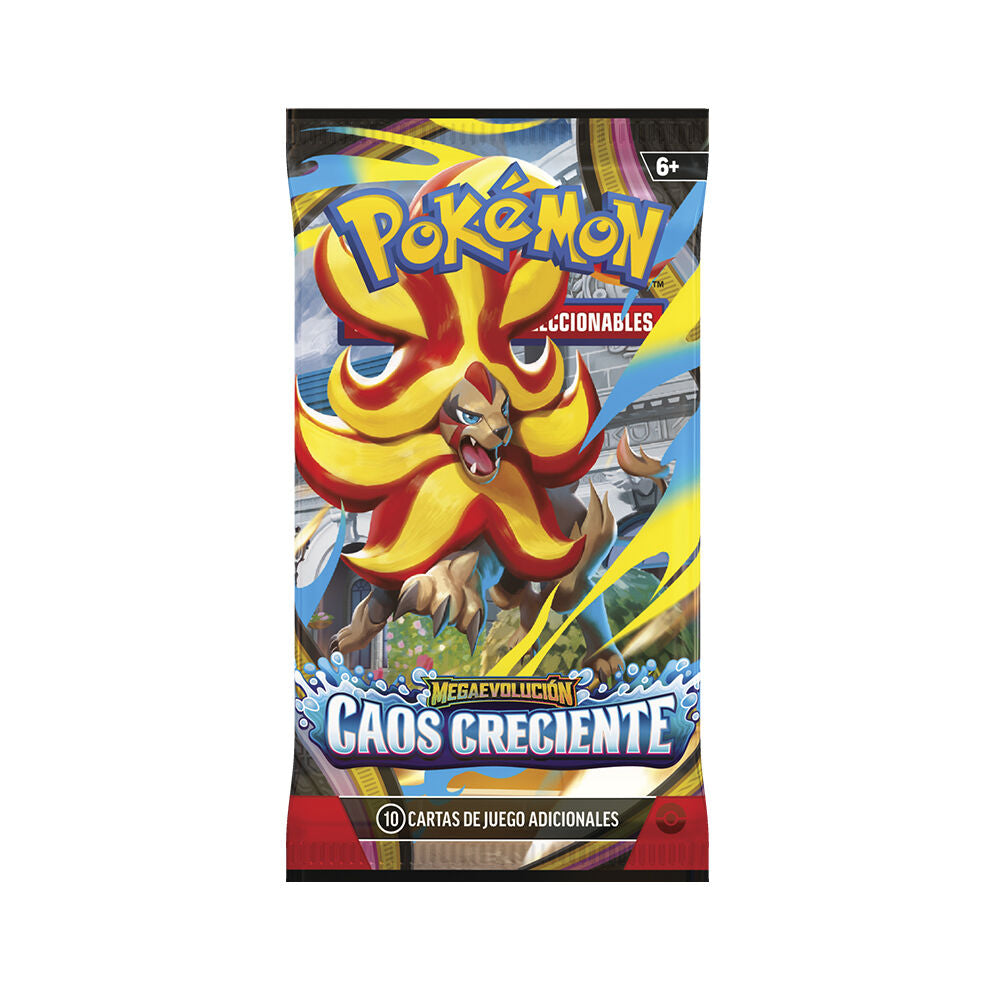 Sobre de cartas Pokémon JCC Mega Evolución Caos Creciente - 10