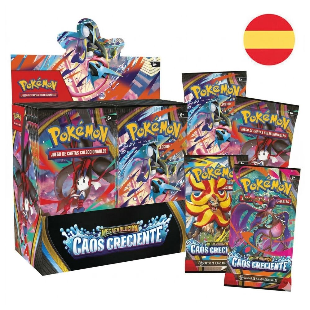 Sobre de cartas Pokémon JCC Mega Evolución Caos Creciente - 3