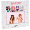 Marco de fotos Lovely Story Ice con diseño K-Pop y cuatro figuras ilustradas