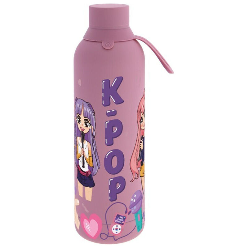 Botella térmica rosa KPop Make-up de 750 ml LOVELY STORY