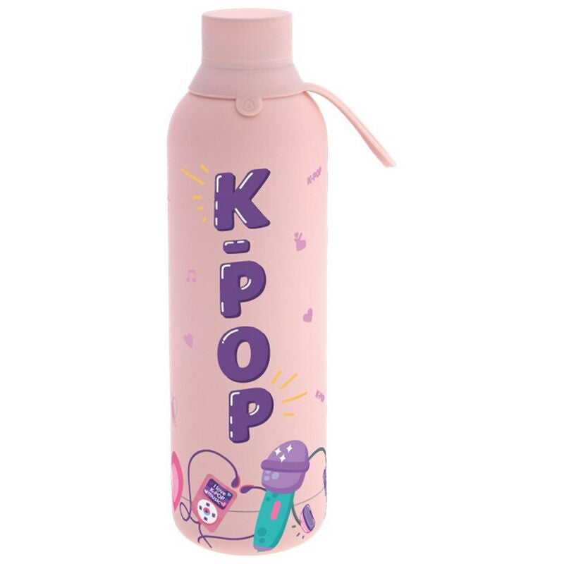 Botella térmica rosa LOVELY STORY KPOP de 750 ml