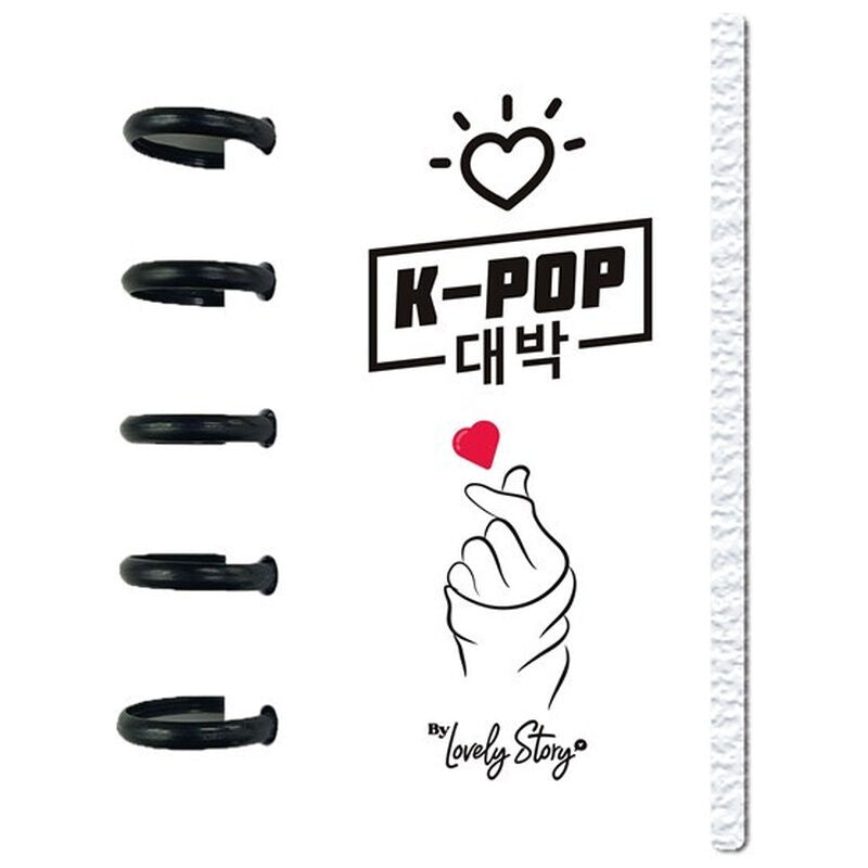 Cuaderno A6 Ice KPop Lovely Story con portada blanca y diseño K-POP