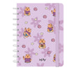 Cuaderno A4 lavanda Flower Capibara con flores y sistema de discos