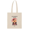 Bolsa de algodón Lovely Story con ilustración de capibara Queen