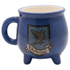 Taza caldero azul de cerámica con escudo de Ravenclaw