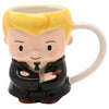 Taza 3D de cerámica de Draco Malfoy con túnica negra y corbata verde