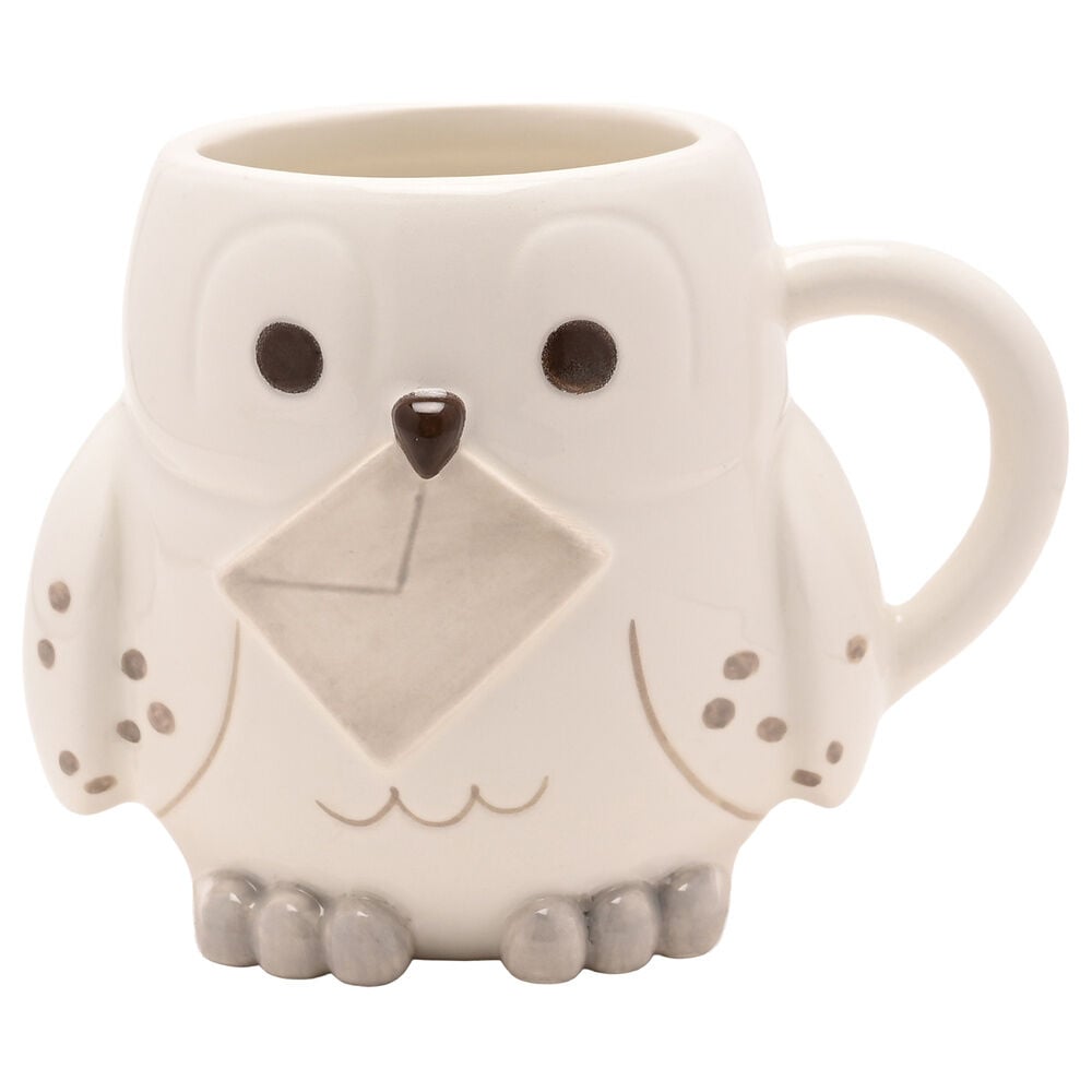 Taza 3D de cerámica con forma de Hedwig de Harry Potter