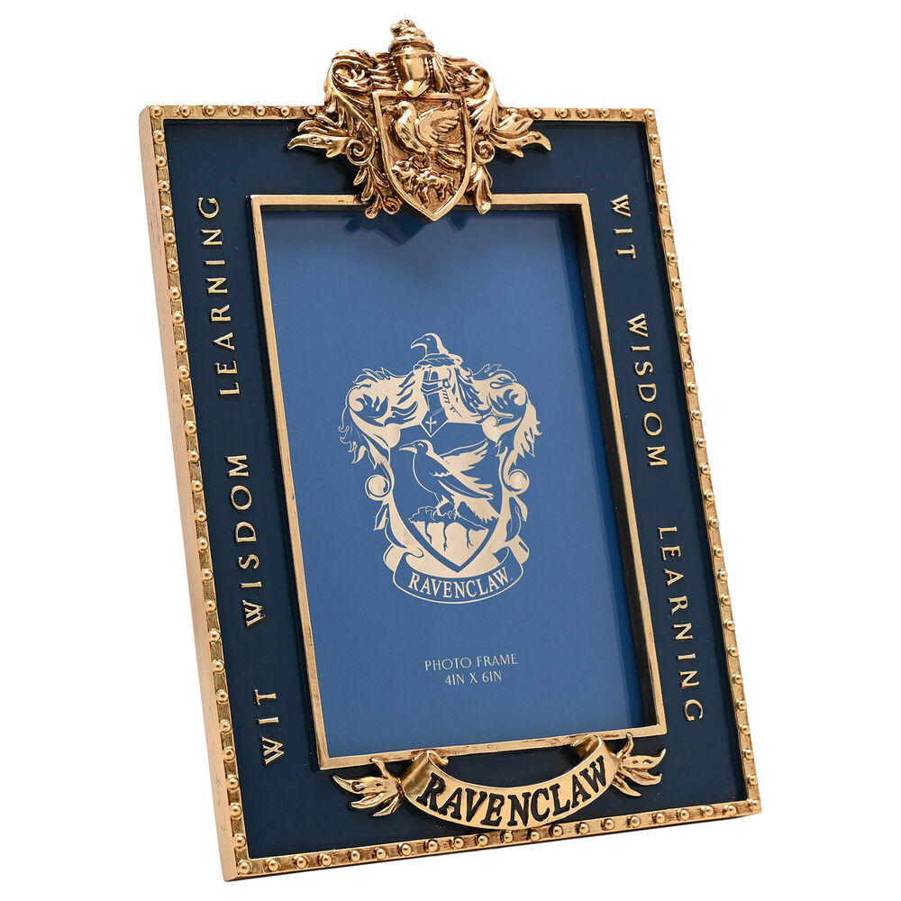 Marco de fotos Ravenclaw de Harry Potter azul y dorado