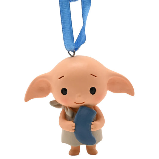 Adorno navideño de Dobby de Harry Potter con calcetín azul