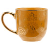 Taza de cerámica Hufflepuff de Harry Potter en tono dorado anaranjado
