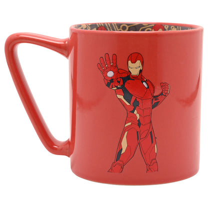 Taza roja de cerámica Iron Man Marvel de 500 ml