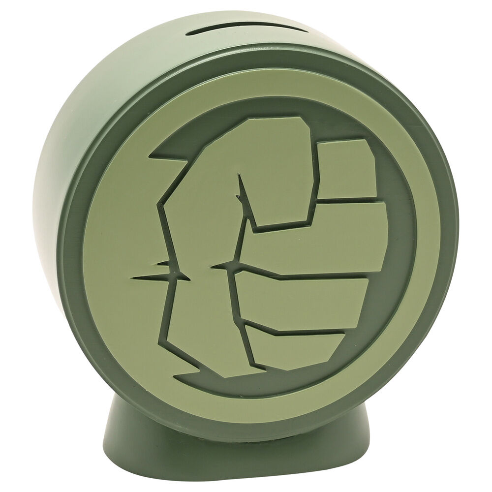 Hucha Hulk Marvel verde con rostro en relieve