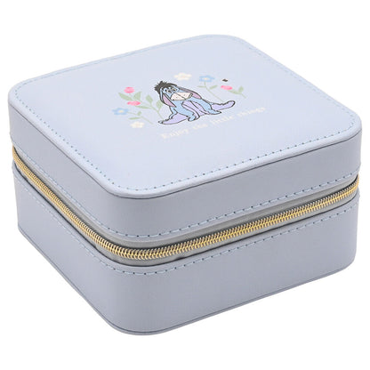 Joyero azul claro de Igor de Winnie the Pooh con bordado floral