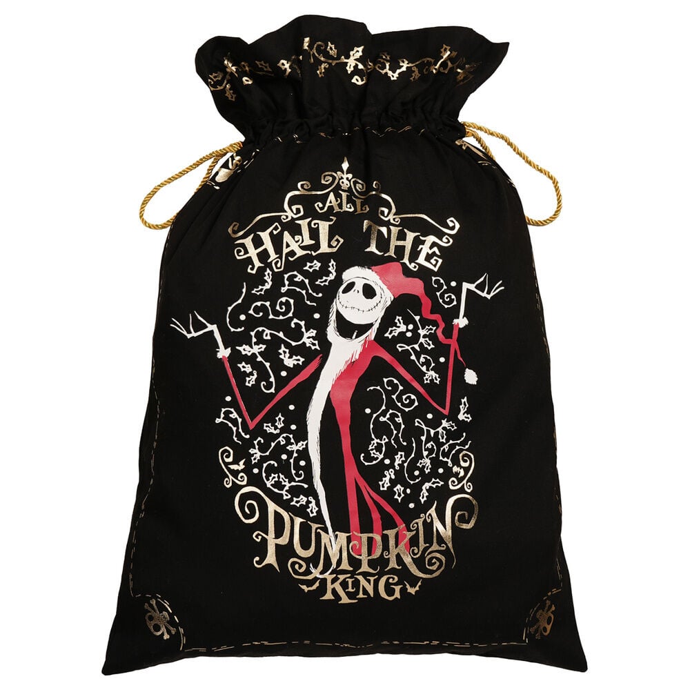 Saco negro de Navidad de Pesadilla Antes de Navidad con Jack Skellington