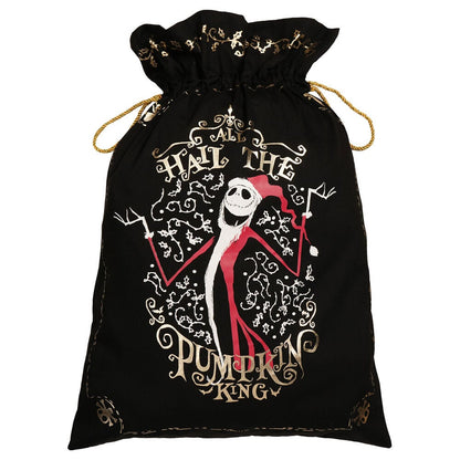 Saco negro de Navidad de Pesadilla Antes de Navidad con Jack Skellington