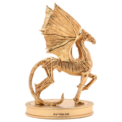 Figura dorada del Thestral de Harry Potter sobre base ovalada - 2