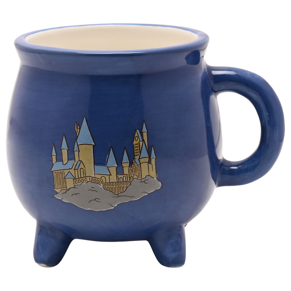 Taza caldero azul de cerámica con escudo de Ravenclaw - 2